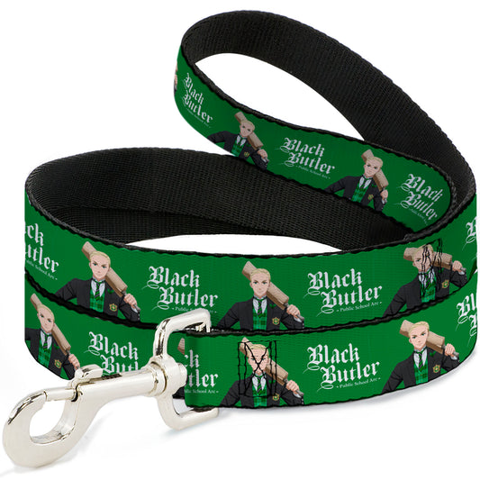 Dog Leash - BLACK BUTLER Herman Greenhill Pose and Title Logo Green