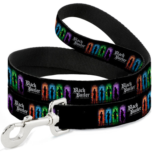 Dog Leash - BLACK BUTLER House Heads Silhouettes and Title Logo Black/Multi Color