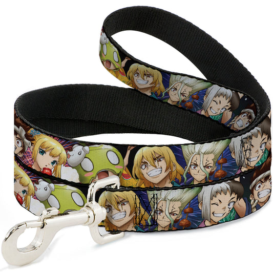 Dog Leash - Dr. Stone Character Group Faces Close-Up