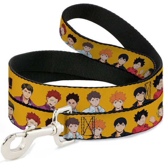 Dog Leash - HAIKYU Player Characters and Title Logo Yellow