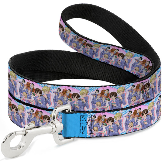 Dog Leash - Ouran High School Host Club Seven Character Sushi Dining Pose Pink/Blue