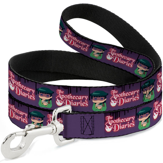 Dog Leash - THE APOTHECARY DIARIES Chibi Maomao Pose and Title Logo Purple