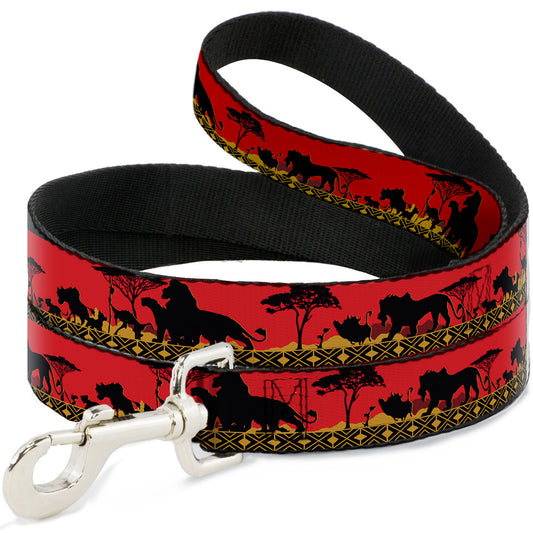 Dog Leash - Mufasa & Simba JUST CAN'T WAIT TO BE KING/Family Silhouette