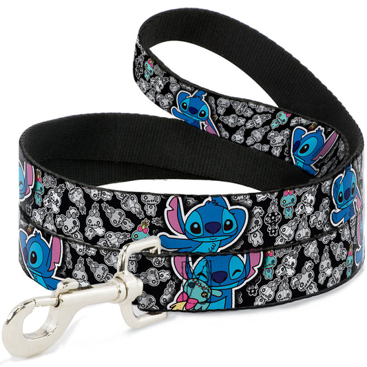 Dog Leash - Stitch Poses/Mini Scrump Scattered