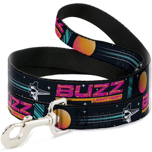 Dog Leash - BUZZ LIGHTYEAR Hyper Speed Spaceship Black/Multi Color