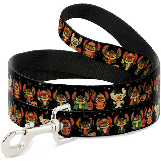 Dog Leash - Lilo and Stitch Halloween Stitch Dress Up Poses Black