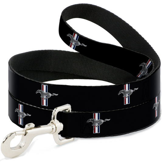 Dog Leash - Ford Mustang w/Bars Logo REPEAT