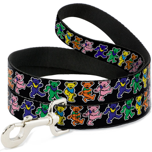 Dog Leash - Dancing Bears Black/Multi Color
