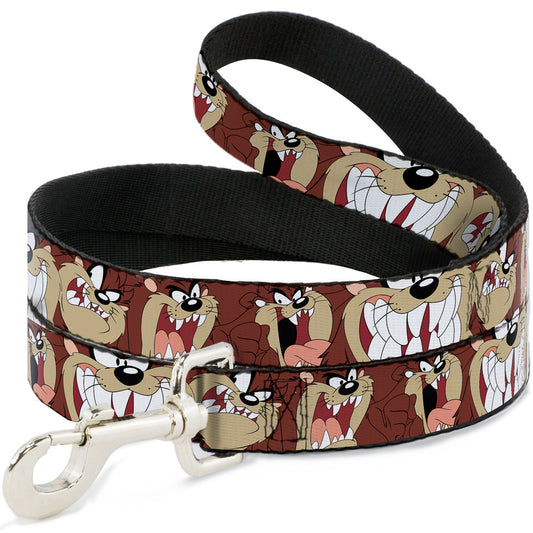 Dog Leash - Tasmanian Devil Expressions Brown