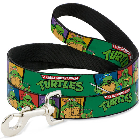 Dog Leash - Classic TMNT Group Pose3/TMNT Logo Green/Multi Color