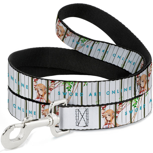 Dog Leash - SWORD ART ONLINE Asuna Cage Trap Pose and Title Logo White