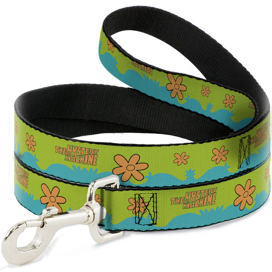 Dog Leash - Scooby Doo THE MYSTERY MACHINE Paint Job Green/Aqua/Orange