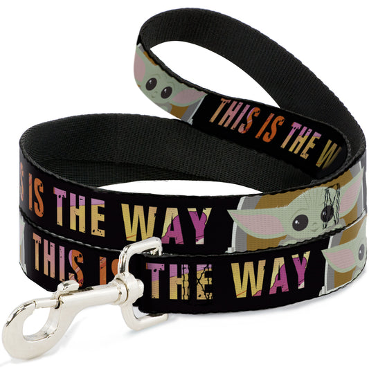 Dog Leash - Star Wars The Child Chibi Pod Pose THIS IS THE WAY Black/Multi Color