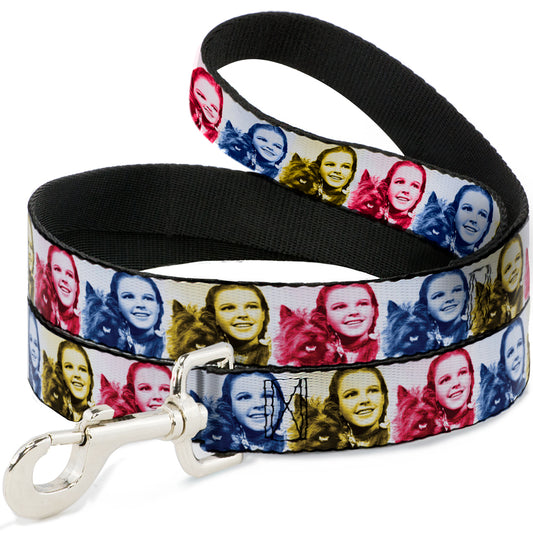 Dog Leash - The Wizard of Oz Dorothy and Toto Pose Blocks Blues/Yellows/Reds