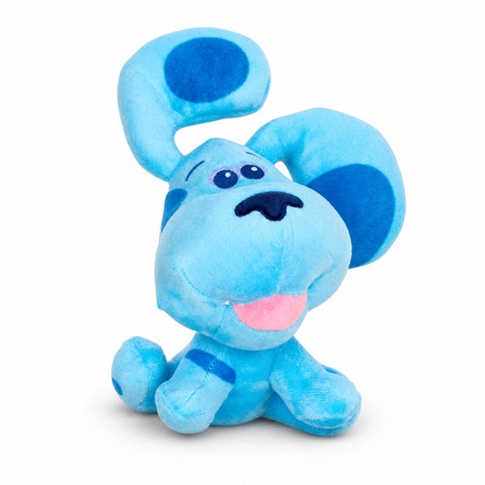 Dog Toy Squeaker Plush - Blue's Clues Blue Full Body Sitting Pose