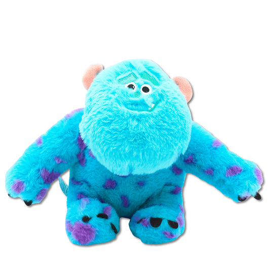 Dog Toy Squeaker Plush - Monsters, Inc. Furry Sulley Full Body Sitting Pose