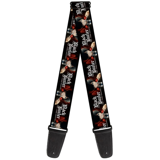 Guitar Strap - BLACK BUTLER Ciel Phantomhive Fork Pose and Title Logo