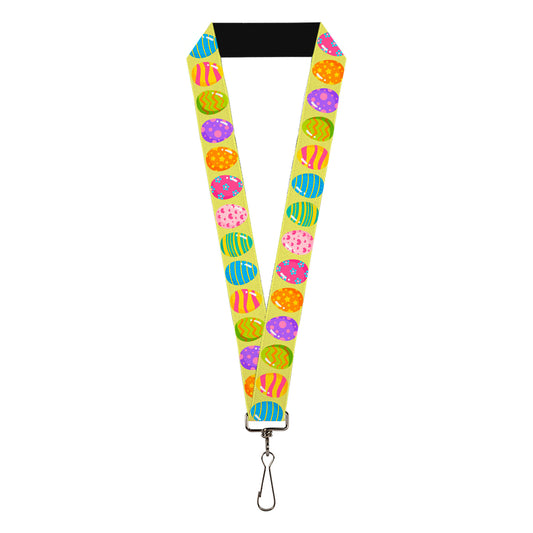 Lanyard - 1.0" - Easter Eggs Decorated Eggs Yellow/Multi Color