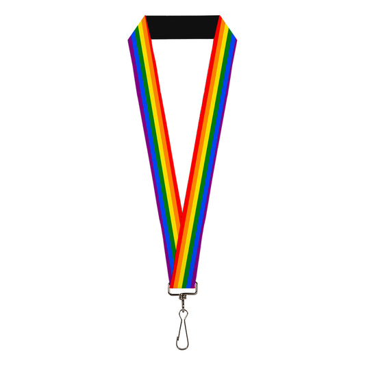 Lanyard - 1.0" - Flag Pride Rainbow