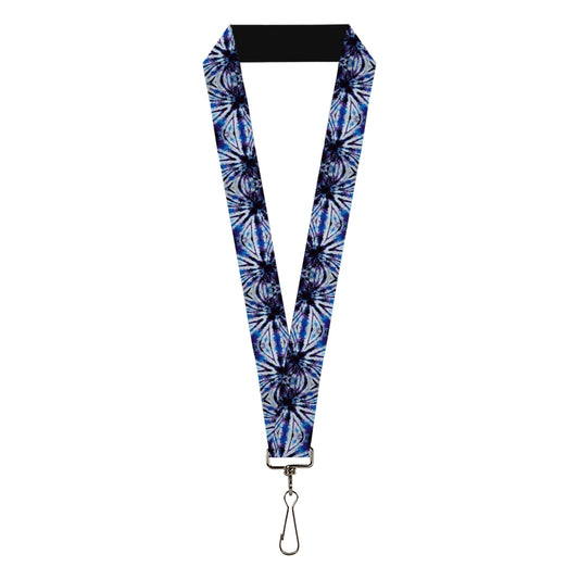 Lanyard - 1.0" - Tie Dye Purple Blue