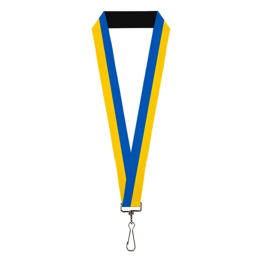 Lanyard - 1.0" - Ukraine Flag Continuous