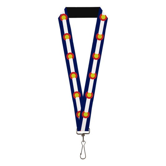 Lanyard - 1.0" - Colorado Flags2 Repeat