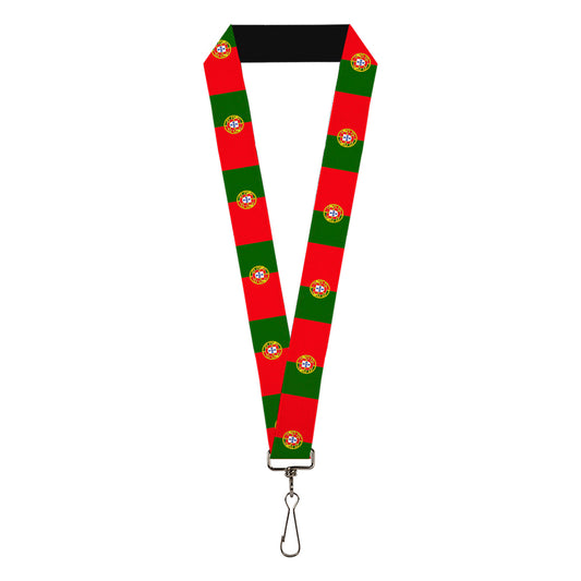 Lanyard - 1.0" - Portugal Flag Green Red
