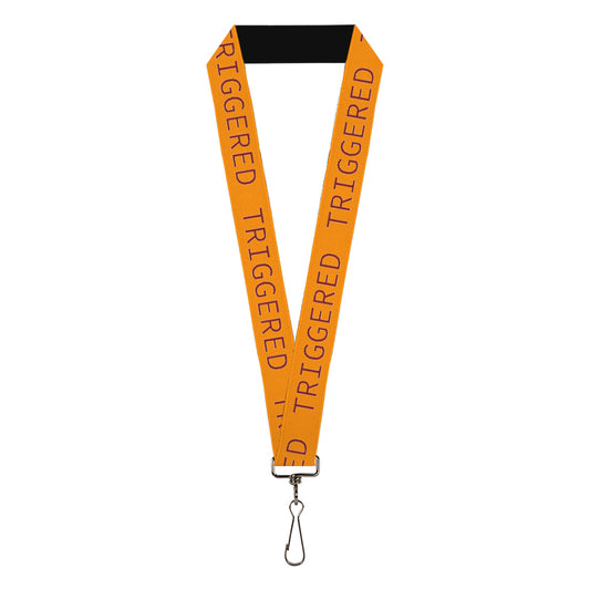 Lanyard - 1.0" - TRIGGERED Orange Burgundy
