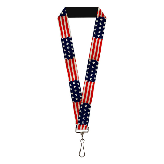 Lanyard - 1.0" - Stars & Stripes Painting