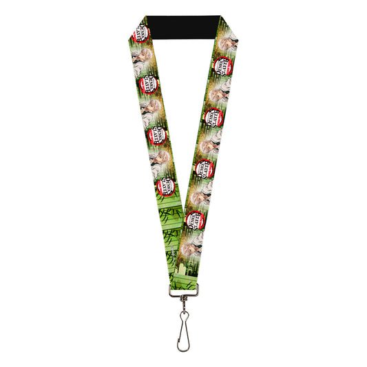 Lanyard - 1.0" - DEMON SLAYER Sanemi Shinazugawa Pose and Title Logo