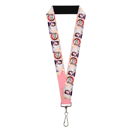 Lanyard - 1.0" - DEMON SLAYER Shinobu Kocho Pose and Title Logo