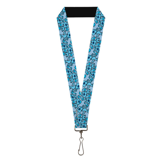 Lanyard - 1.0" - Blue's Clues Blue Poses Scattered Blues