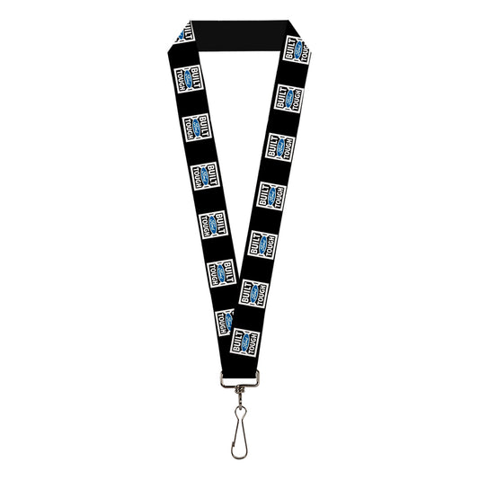Lanyard - 1.0" - BUILT FORD TOUGH Logo2 Black White Blue