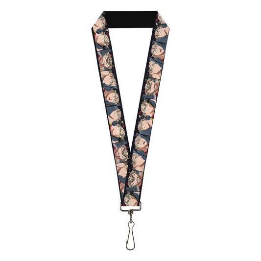 Lanyard - 1.0" - Black Clover Asta Five Expression Blocks