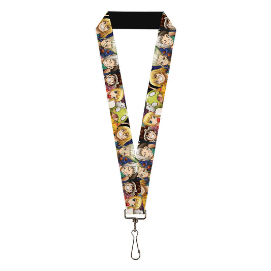 Lanyard - 1.0" - Dr. Stone Character Group Faces Close-Up