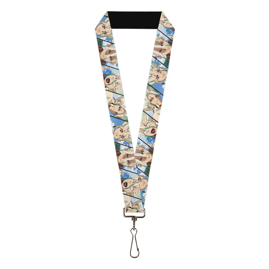 Lanyard - 1.0" - Dr. Stone Senku Ishigami Expression Blocks Blues