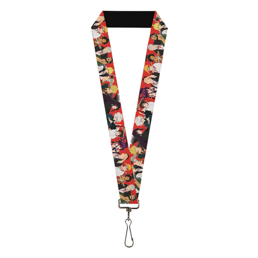 Lanyard - 1.0" - Hell's Paradise Convicts and Yamada Clan Characters Red