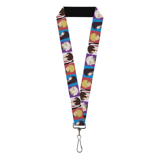 Lanyard - 1.0" - Hell's Paradise Gabimaru Sagiri Chobe and Toma Profile Blocks Multi Color