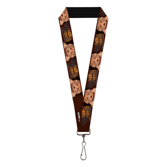 Lanyard - 1.0" - MUSHOKU TENSEI Pursena Adoldia Pose and Title Logo Browns