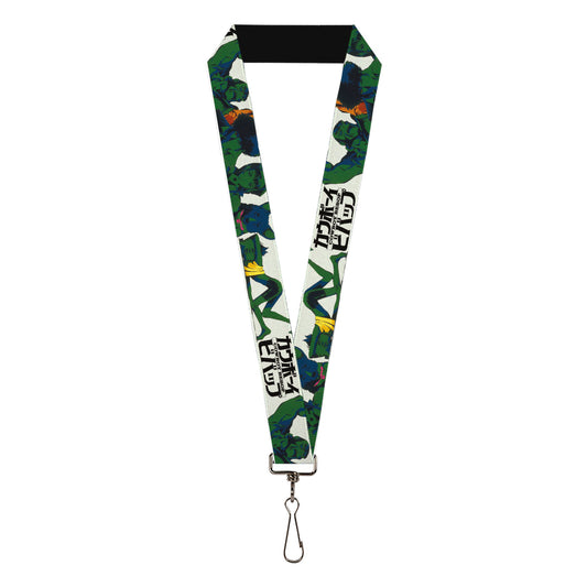 Lanyard - 1.0" - COWBOY BEBOP Crew Group Pose and Title Logo White/Black/Greens