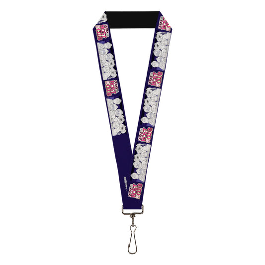 Lanyard - 1.0" - OURAN HIGH SCHOOL HOST CLUB Character Doodle and Title Logo Violet