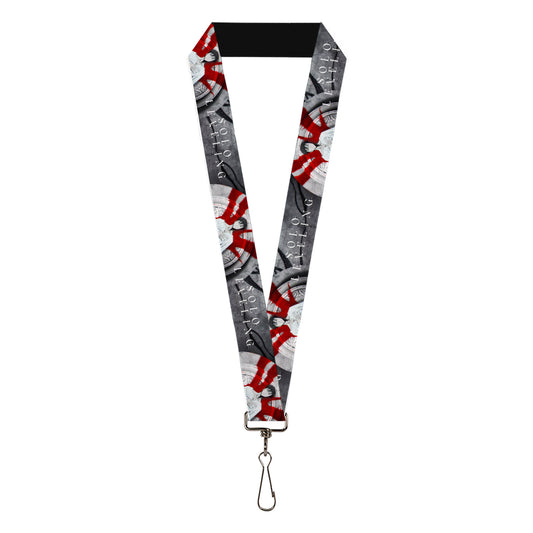 Lanyard - 1.0" - SOLO LEVELING Sung Jinwoo Anime Expo Pose Grays/Red