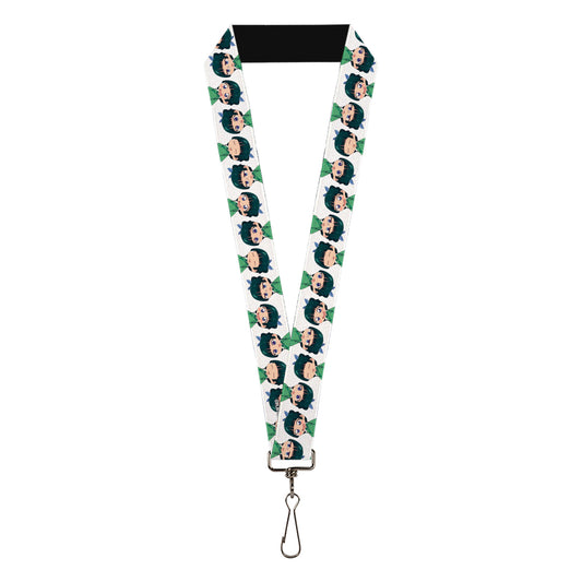 Lanyard - 1.0" - The Apothecary Diaries Chibi Maomao Expressions Flip White