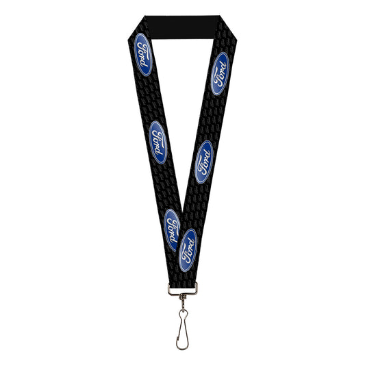 Lanyard - 1.0" - Ford Oval REPEAT w Text
