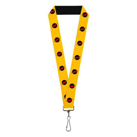 Lanyard - 1.0" - Reverse Flash Logo Golden Yellow Black Red