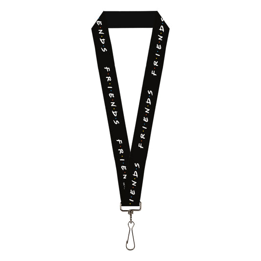 Lanyard - 1.0" - FRIENDS Logo Black White Multi Color