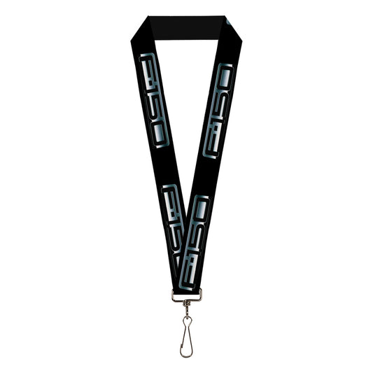 Lanyard - 1.0" - F-150 Emblem Black Silver-Fade