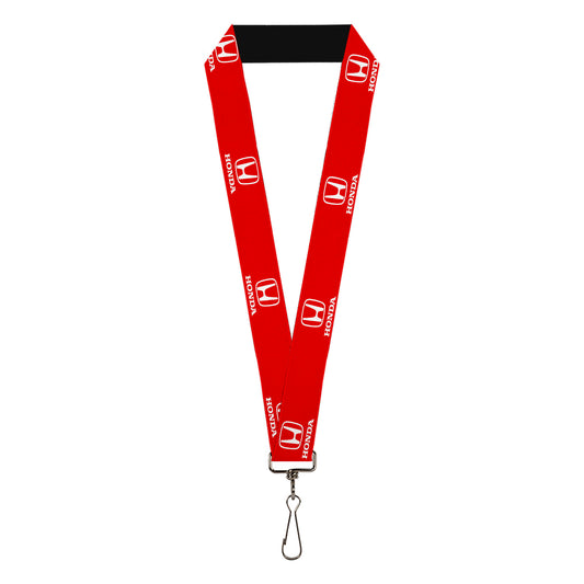 Lanyard - 1.0" - Honda Logo Red White