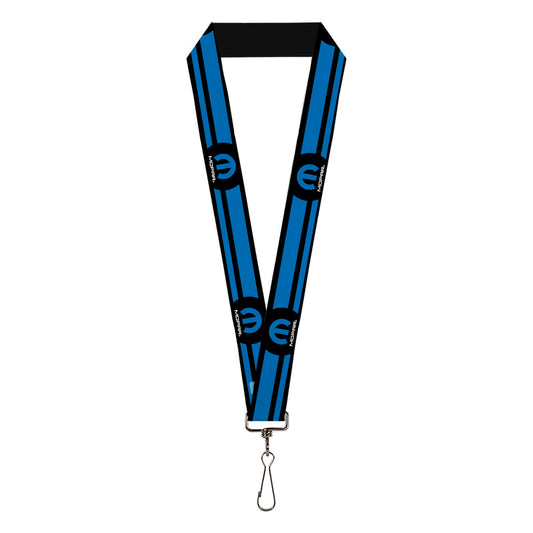 Lanyard - 1.0" - MOPAR Logo Stripe Black Blue