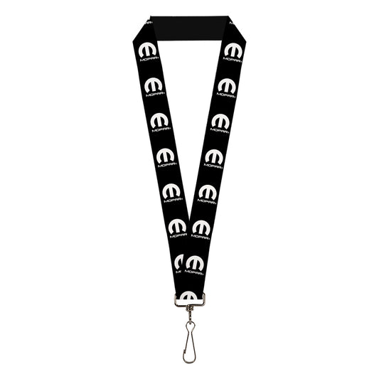Lanyard - 1.0" - MOPAR Logo Repeat Black White